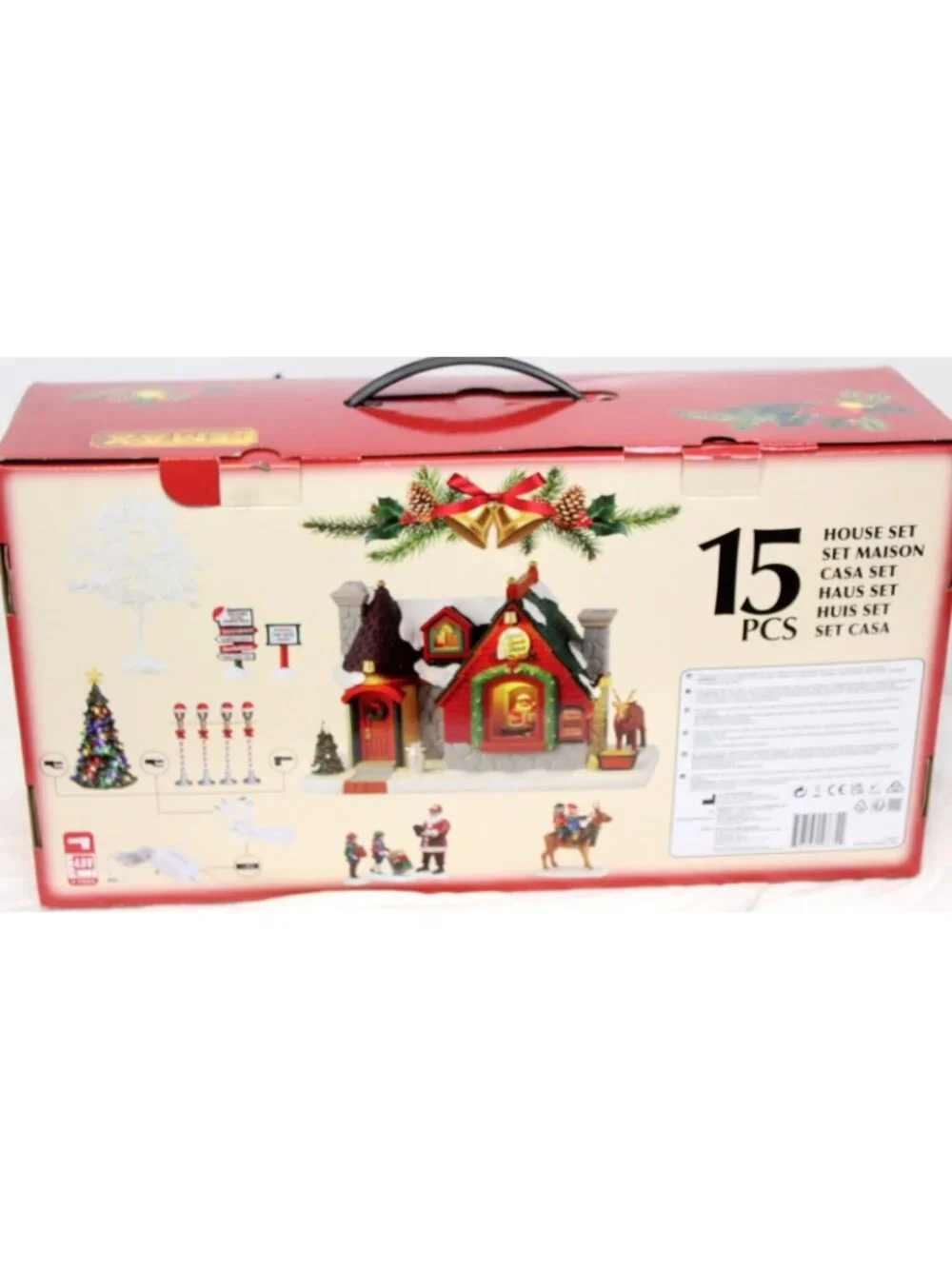 NEW 15pc Lemax Christmas Village Santas Snack Shack #56674 Light 2025